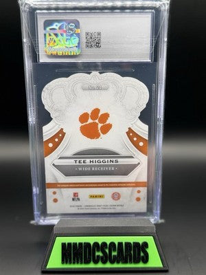 2020 Panini Chronicles Draft Picks Crown Royale#24 Tee Higgins Green 2/5