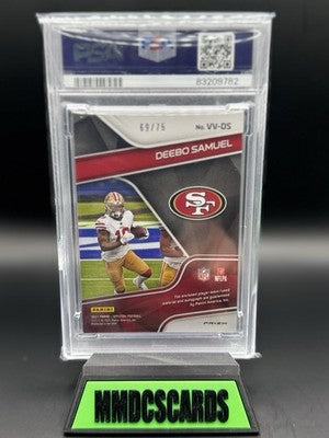 2021 Panini Spectra - Vested Veterans Autographs Deebo Samuel #VV-DS Hyper Prizm