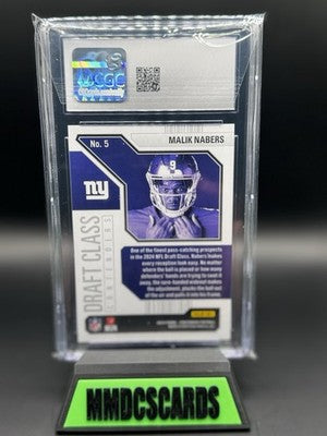 2024 Panini Contenders - Draft Class Contenders Malik Nabers #5 Red (RC)