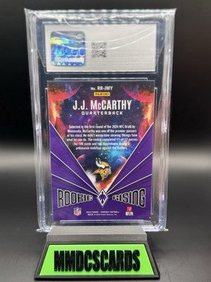 2024 Panini Phoenix - Rookie Rising J.J. McCarthy #RR-JMY Hyper (RC)