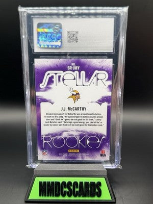 2024 Panini Rookies & Stars - Stellar Rookies J.J. McCarthy #SR-JMY Silver (RC)