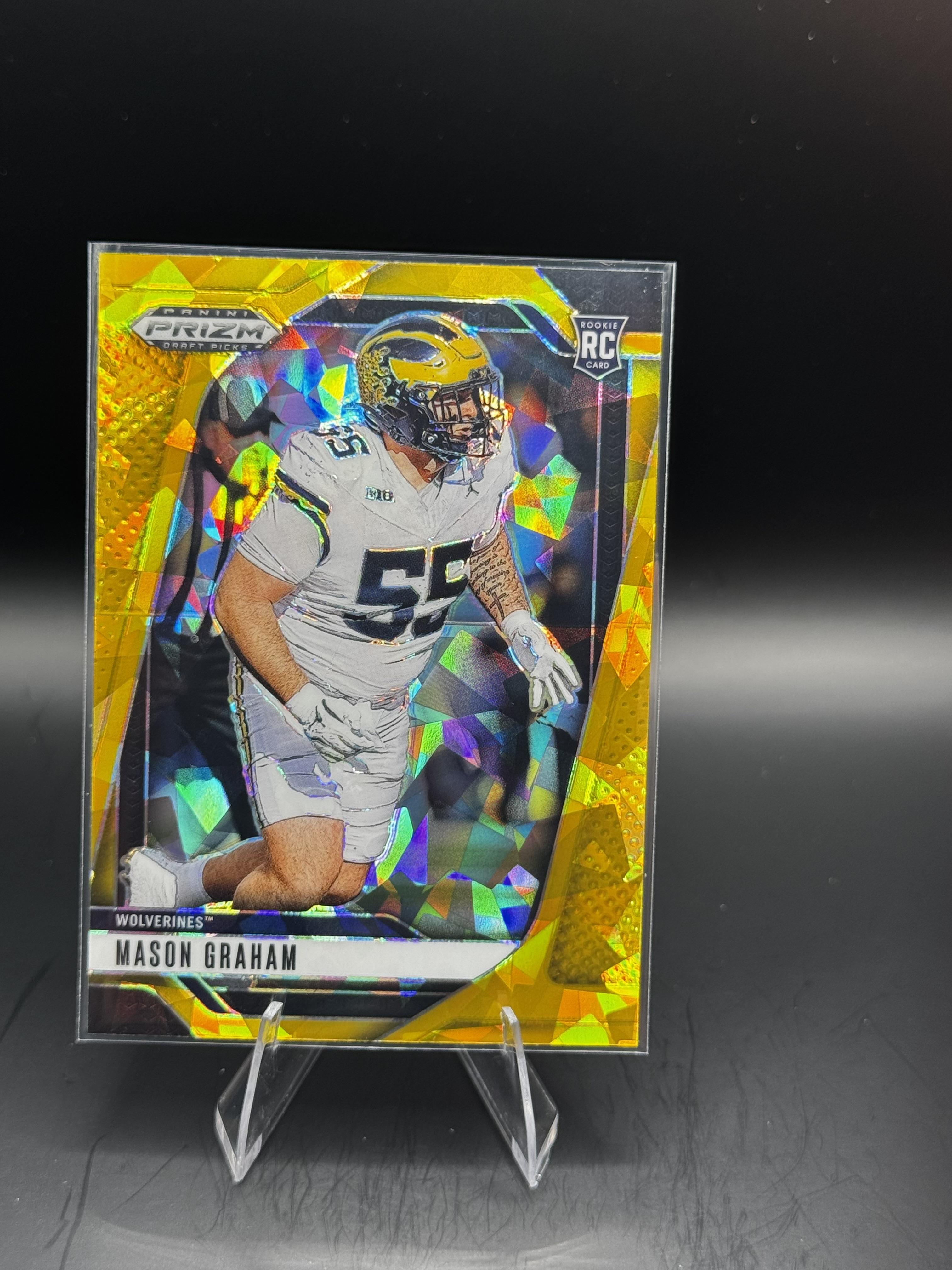 2025 Panini Prizm Draft Picks #63 Mason Graham Prizms Gold Ice