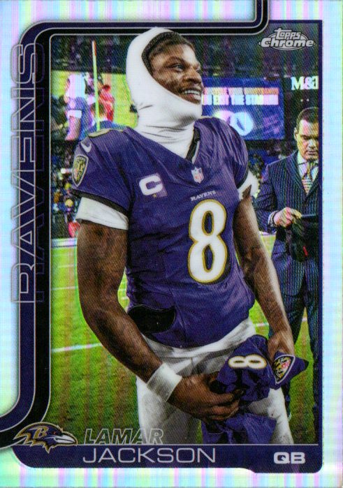 2025 Topps Chrome #24b Lamar Jackson