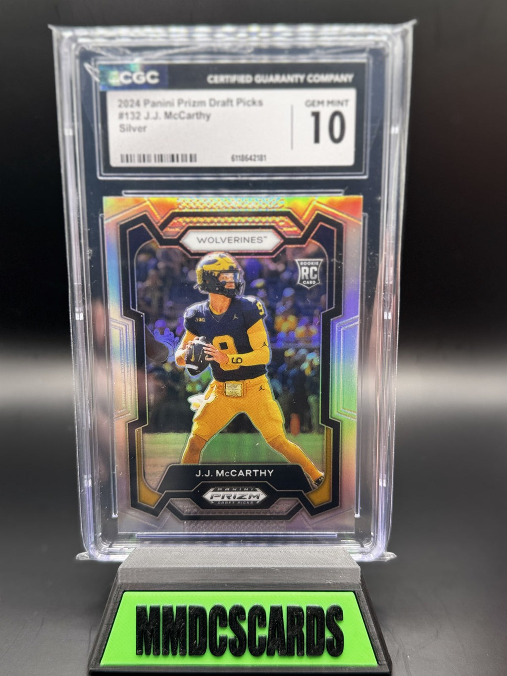 2024 Panini Prizm Draft Picks - J.J. McCarthy #132 Silver Prizm (RC)
