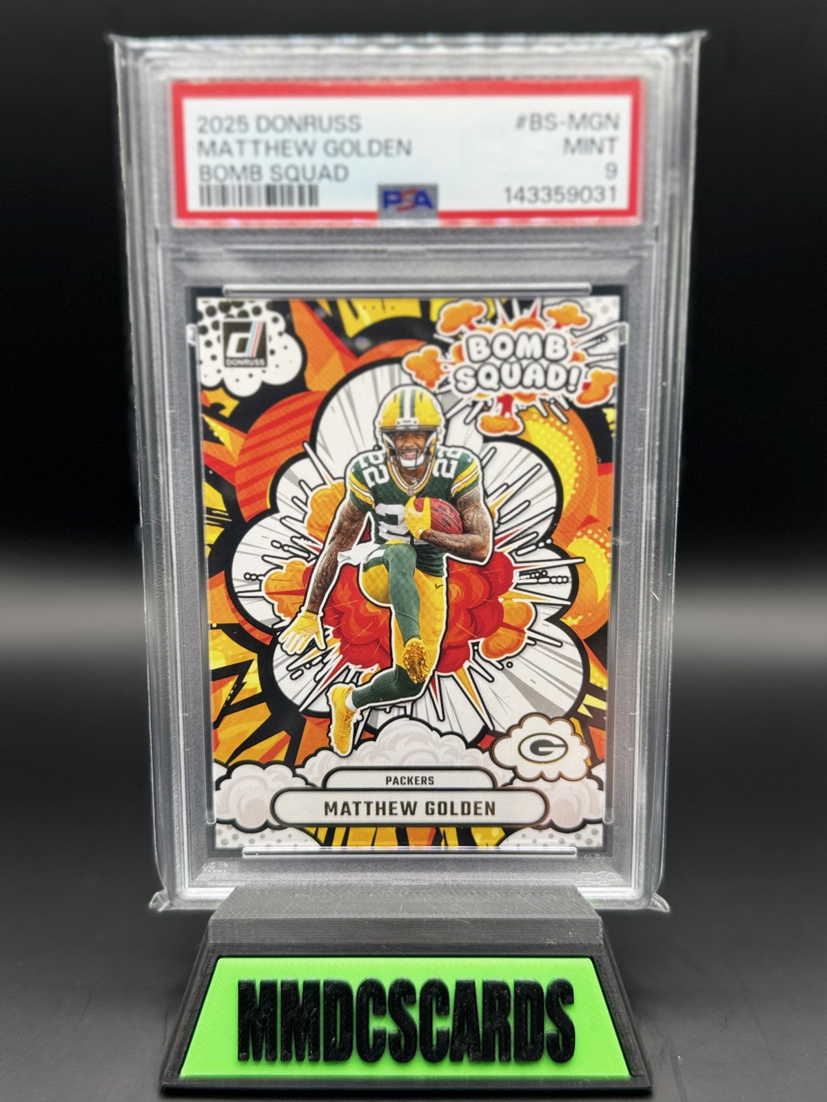 2025 Panini Donruss - Bomb Squad Matthew Golden #BS-MGN (RC)