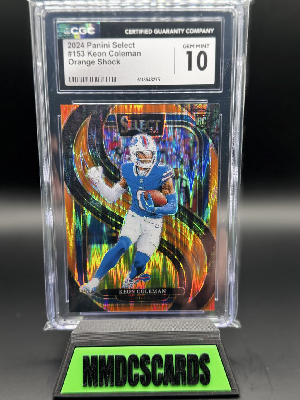 2024 Panini Select - Premier Level Keon Coleman #153 Orange Shock Prizm /399...