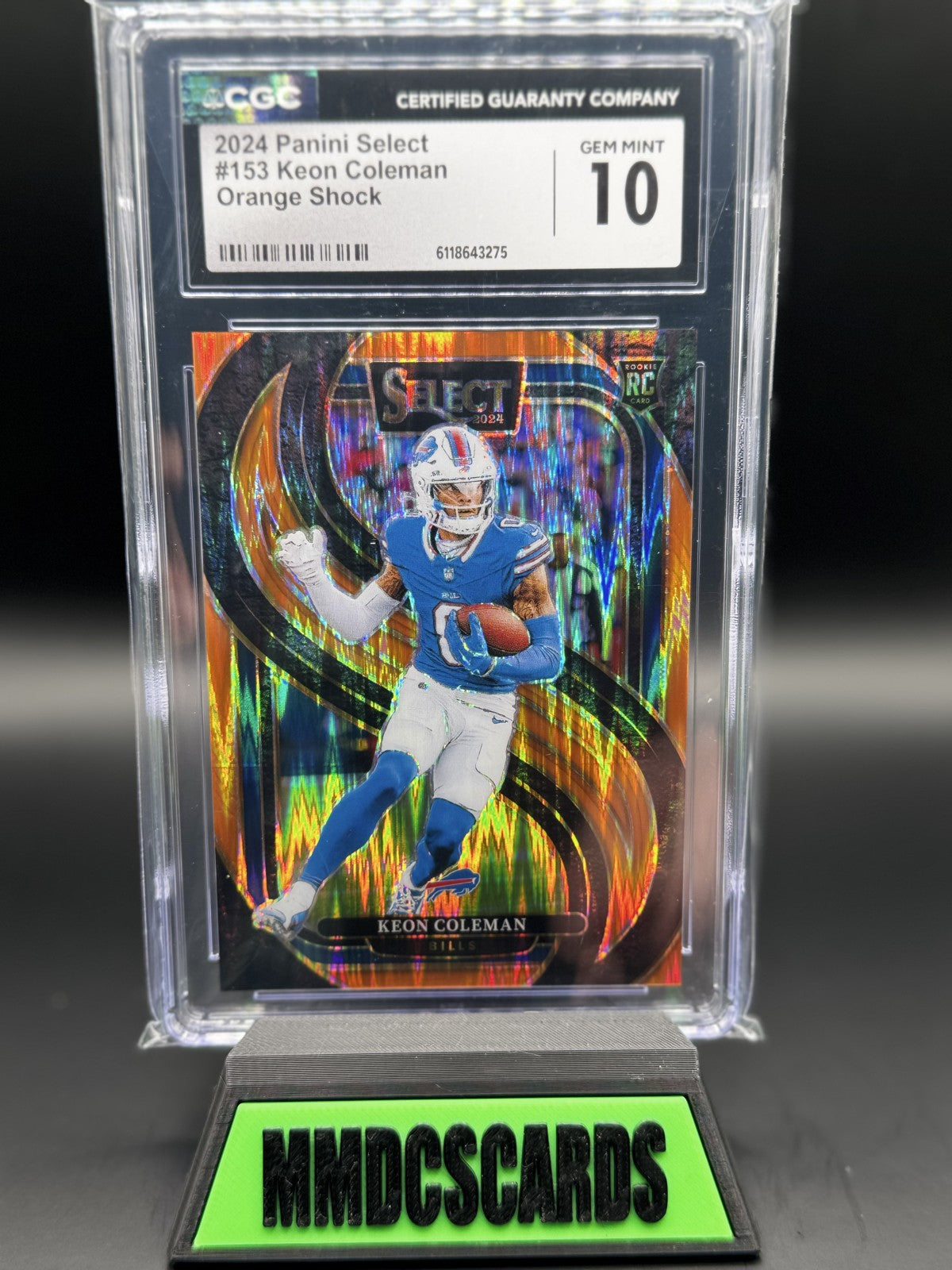 2024 Panini Select - Premier Level Keon Coleman #153 Orange Shock Prizm /399...
